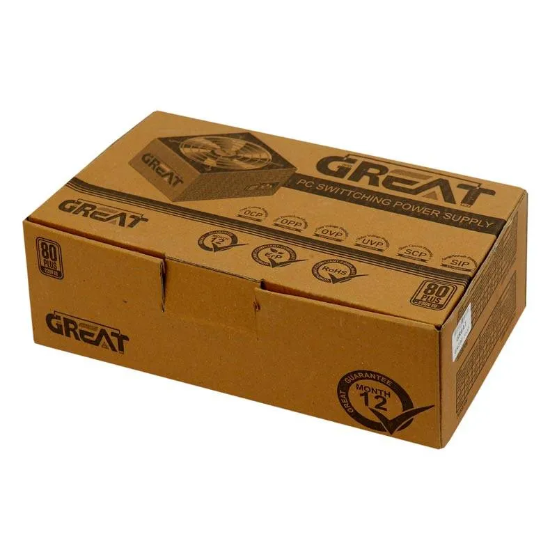 منبع تغذیه کامپیوتر گریت مدل GR230 230W فن بزرگ