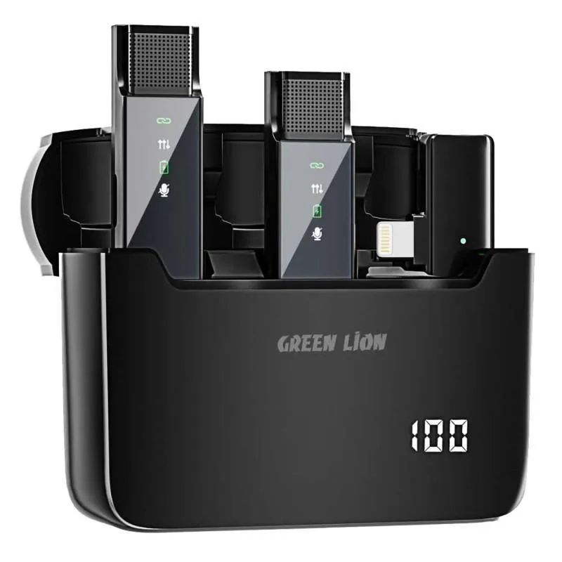 میکروفن یقه ای بی سیم گرین لاین مدل GN2IN1DDMLT 2in1