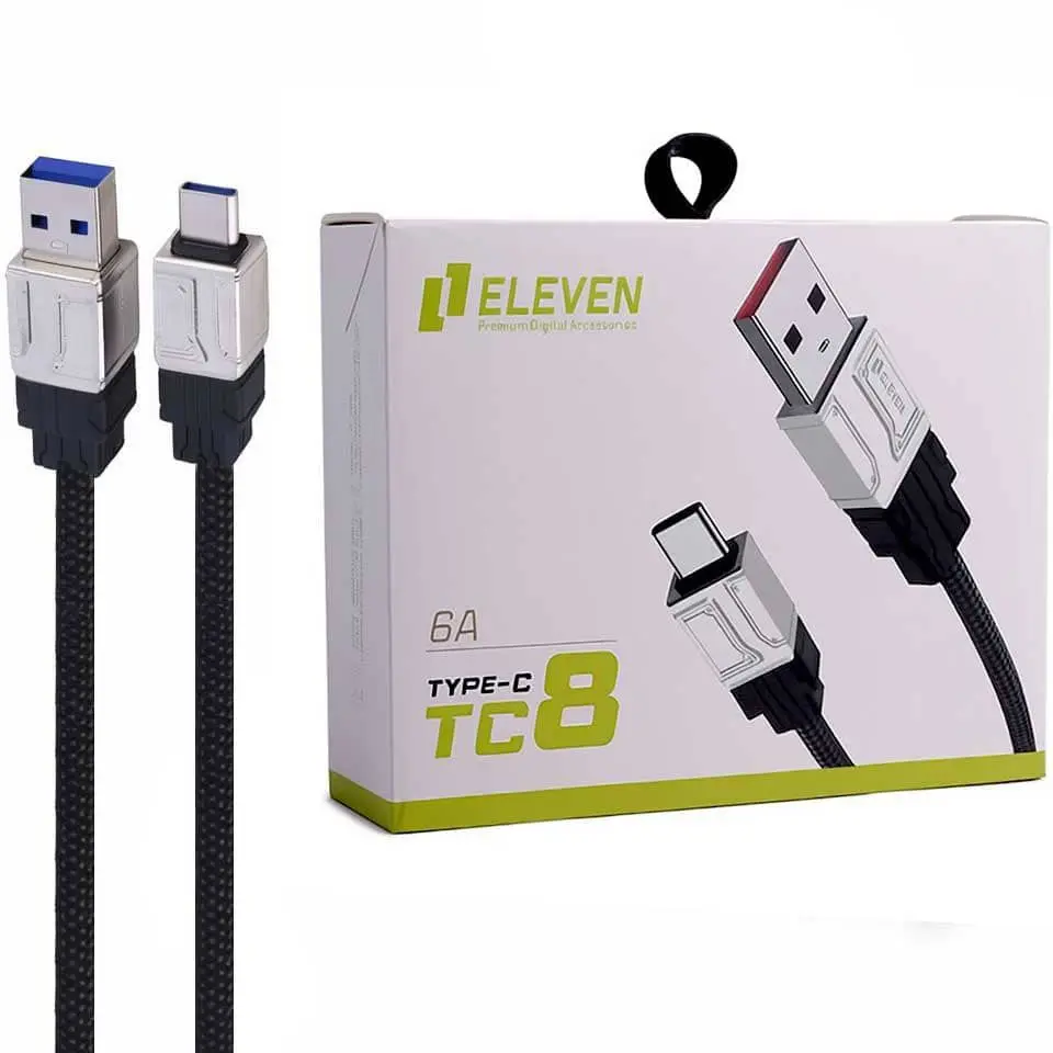 کابل تبدیل USB به Type-C ایلون مدل TC8 6A طول 1 متر