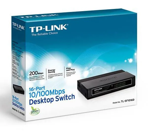 سوییچ 16 پورت مگابیتی و دسکتاپ تی پی-لینک مدل TL-SF1016D