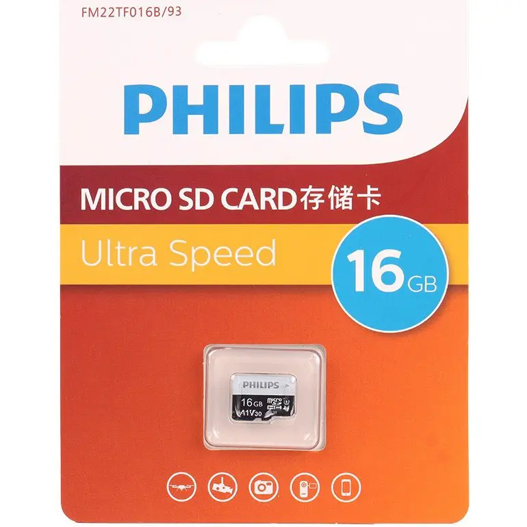 کارت حافظه microSDHC فیلیپس مدل Ultra Speed A1 V30 کلاس 10 استاندارد UHS-I U3 ظرفیت 16 گیگابایت