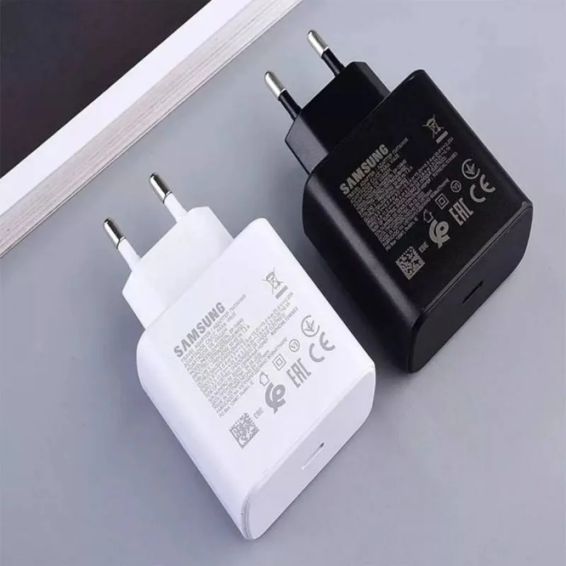 شارژر دیواری 45W PD USB-C سامسونگ اورجینال مدل EP-TA845 دو پین