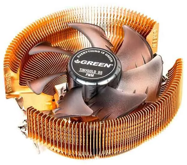 سیستم خنک کننده بادی گرین مدل Tiny Gold 95 PWM